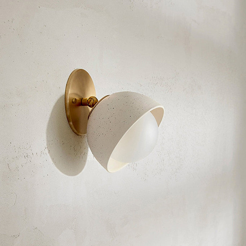 Ellorus Oberfläche Glas Travertin Wandleuchte-Letslighting
