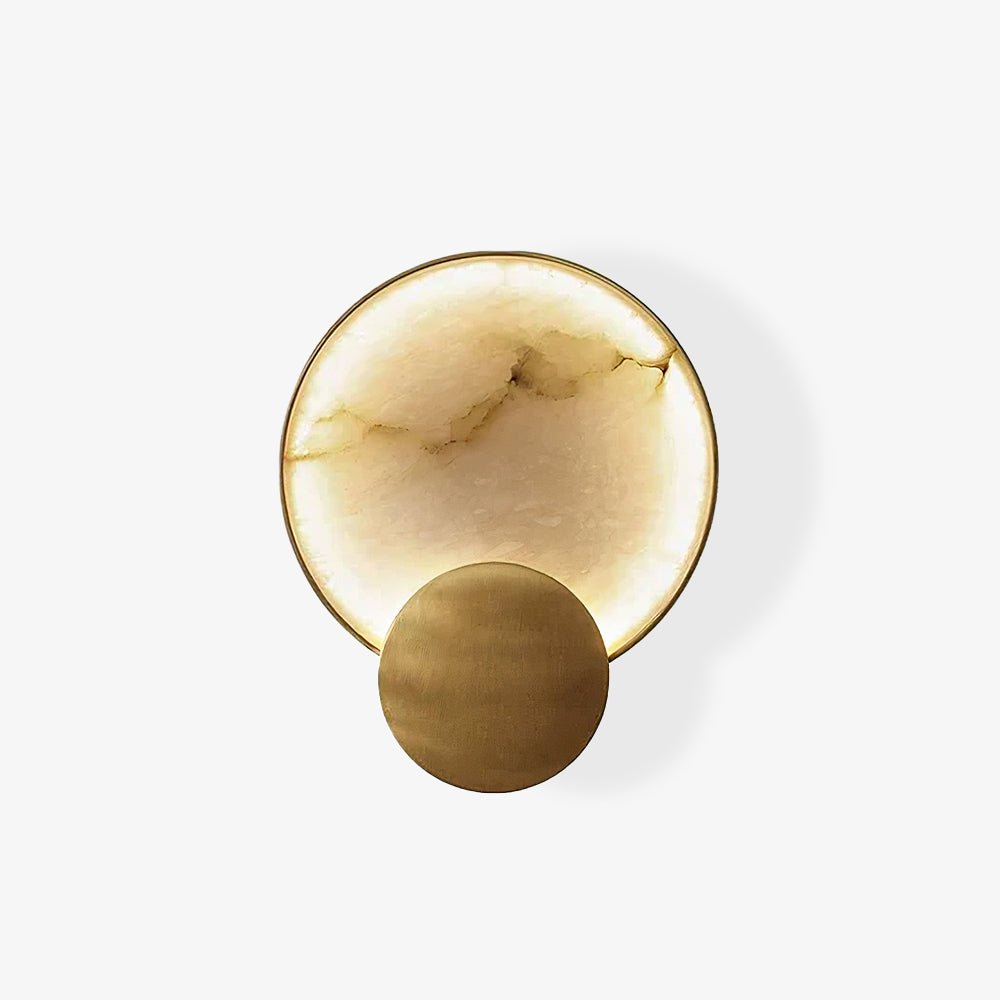 Myvelarae Circular Alabaster Wall Light - Neutralighting