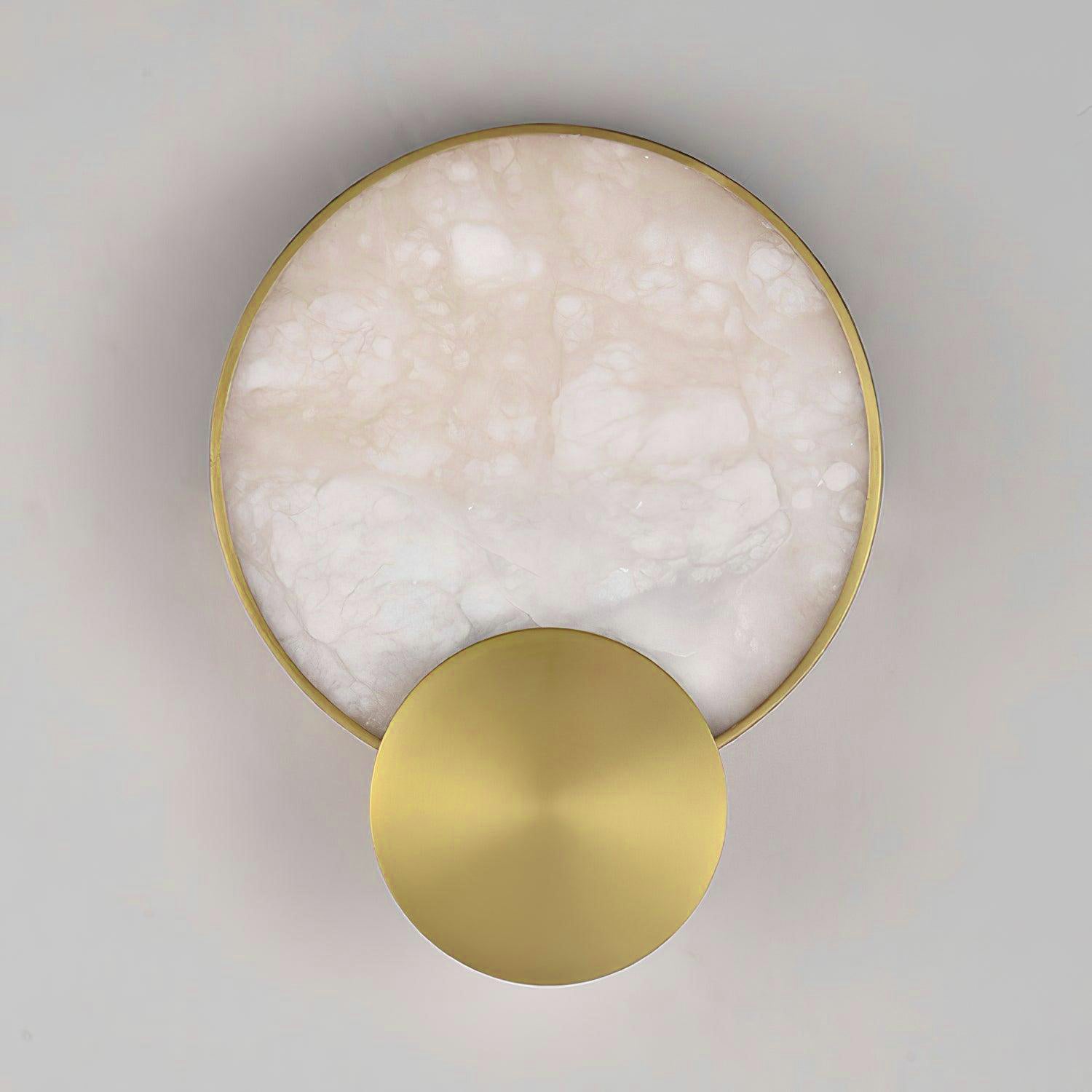Myvelarae Circular Alabaster Wall Light - Neutralighting