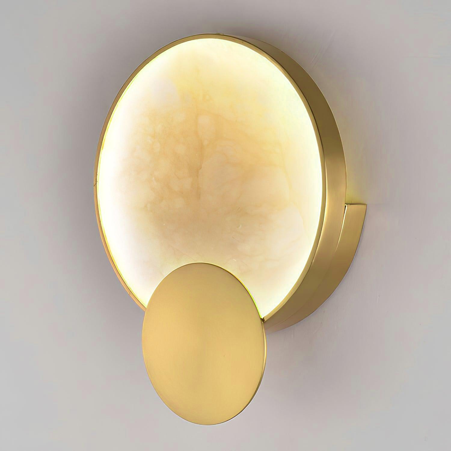 Myvelarae Circular Alabaster Wall Light - Neutralighting