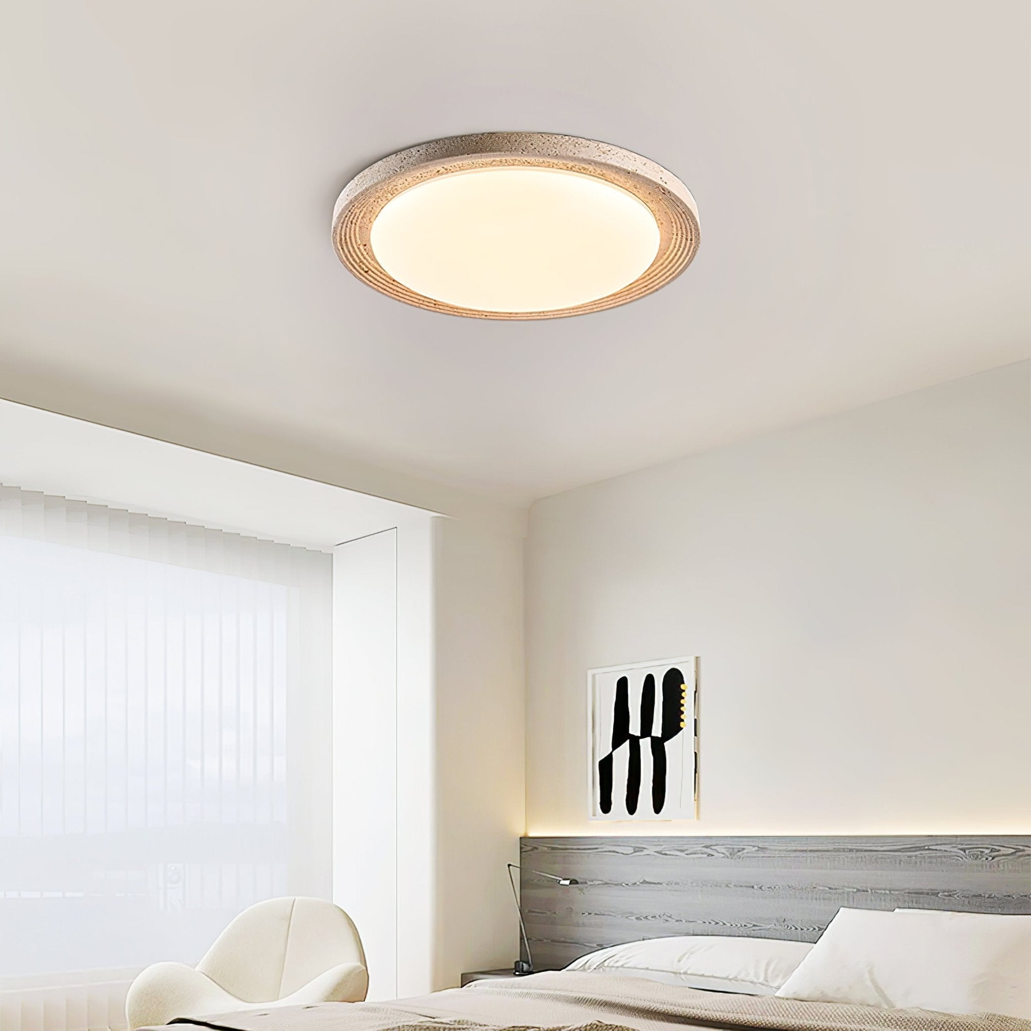 Orinir Minimalist Travertine Ceiling Light - Neutralighting