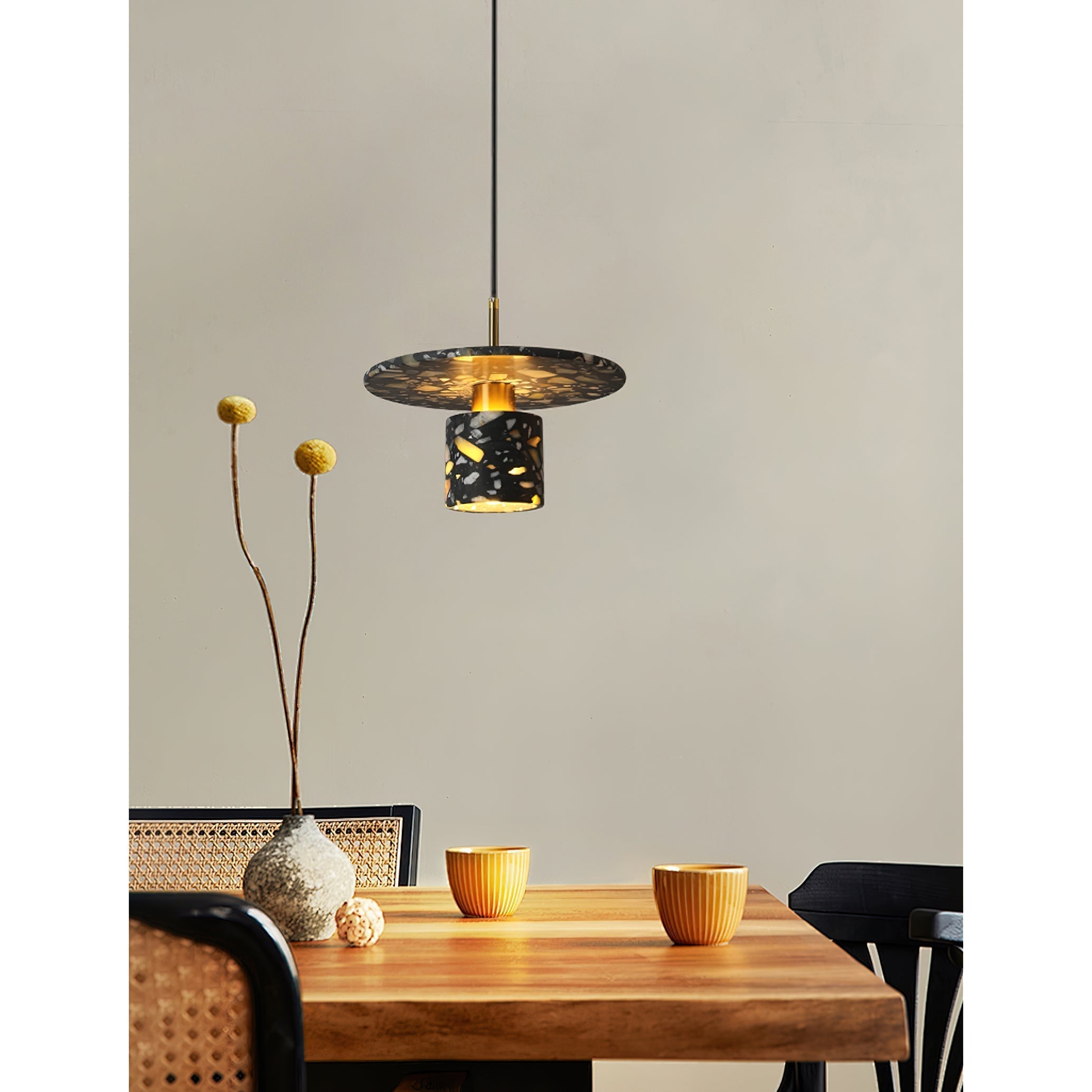 Sysoleth Sysoleth Metall Terrazzo Modern Industrie Pendelleuchte-Letslighting