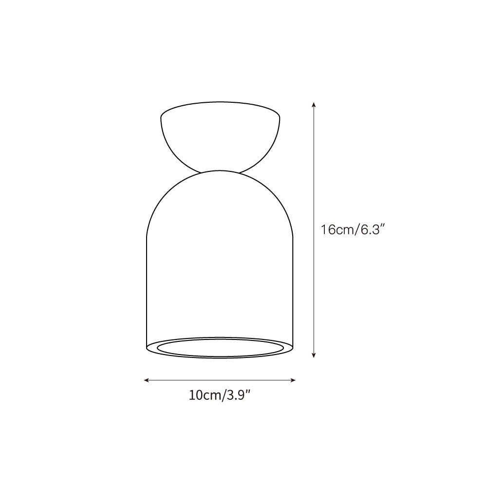 Vezorus Modern Minimalist Cone Travertine Ceiling Lamp - Letslighting