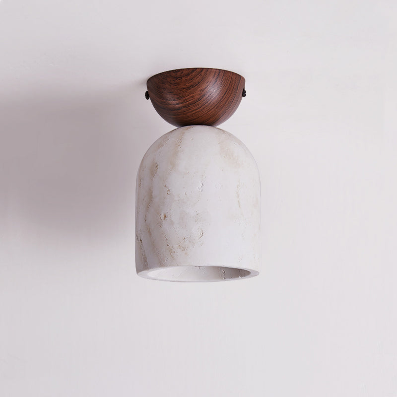 Vezorus Modern Minimalist Cone Travertine Ceiling Lamp - Letslighting