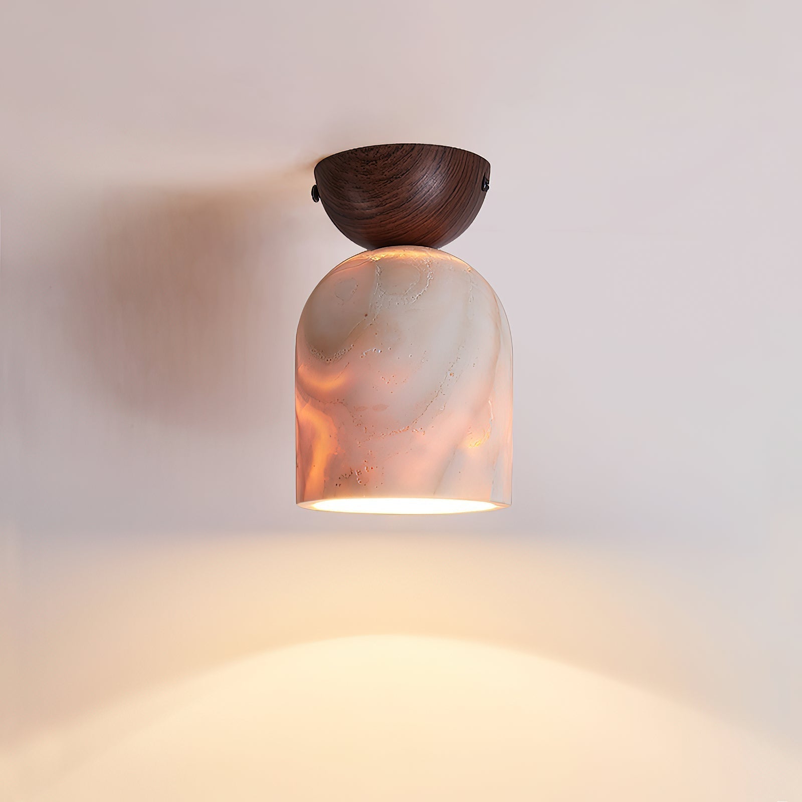 Vezorus Modern Minimalist Cone Travertine Ceiling Lamp - Letslighting