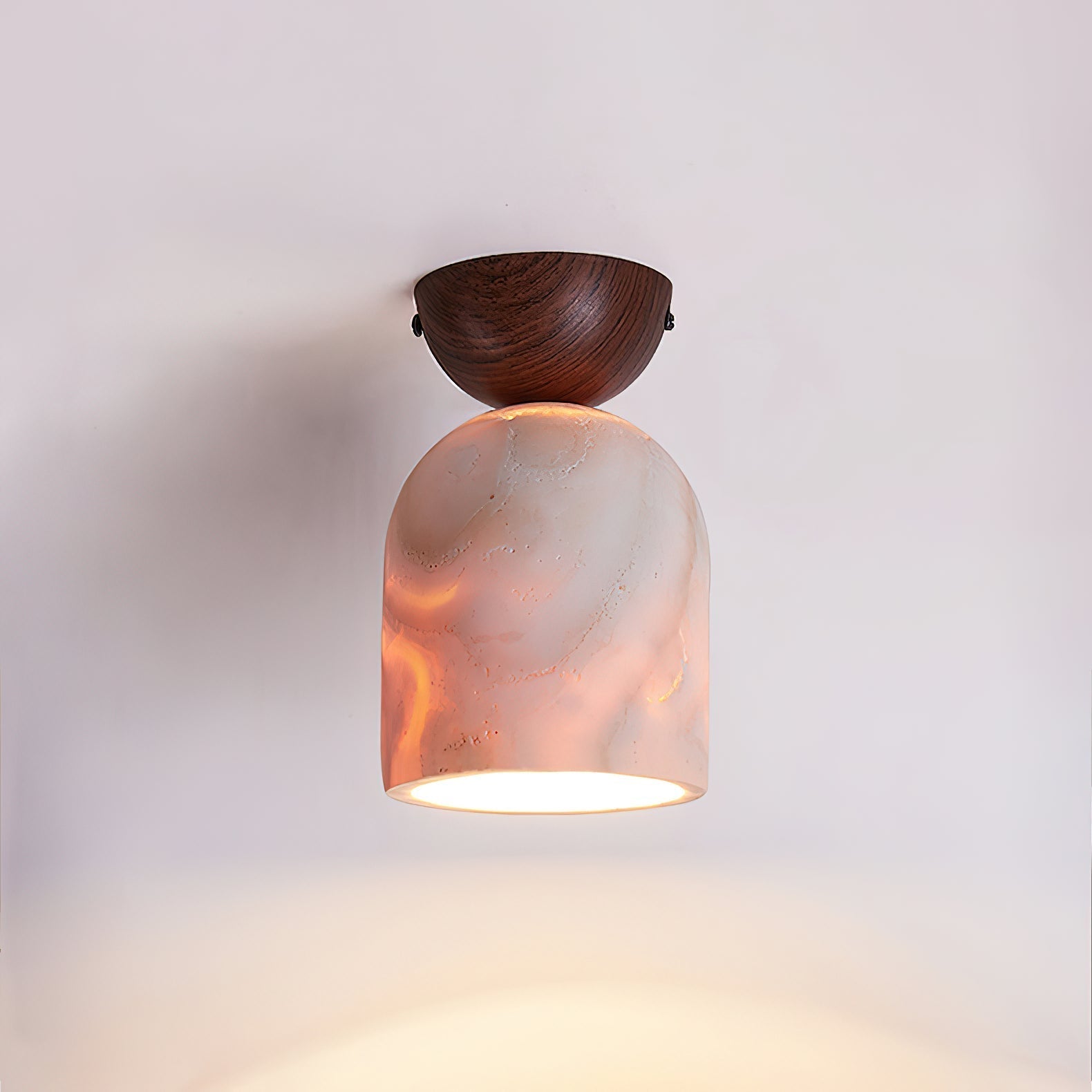 Vezorus Modern Minimalist Cone Travertine Ceiling Lamp - Letslighting