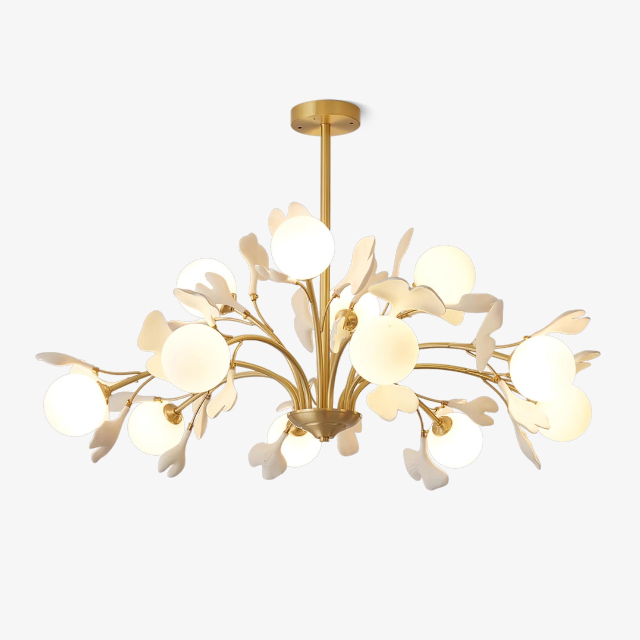 Thalassa Gingko Chandelier - Blowlighting