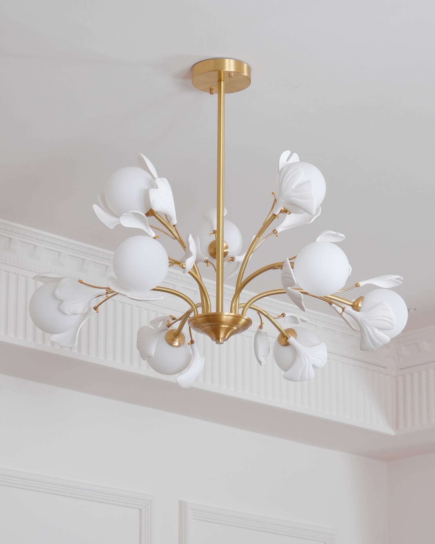 Thalassa Gingko Chandelier - Blowlighting