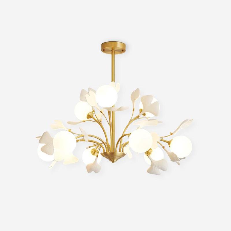 Thalassa Gingko Chandelier - Blowlighting