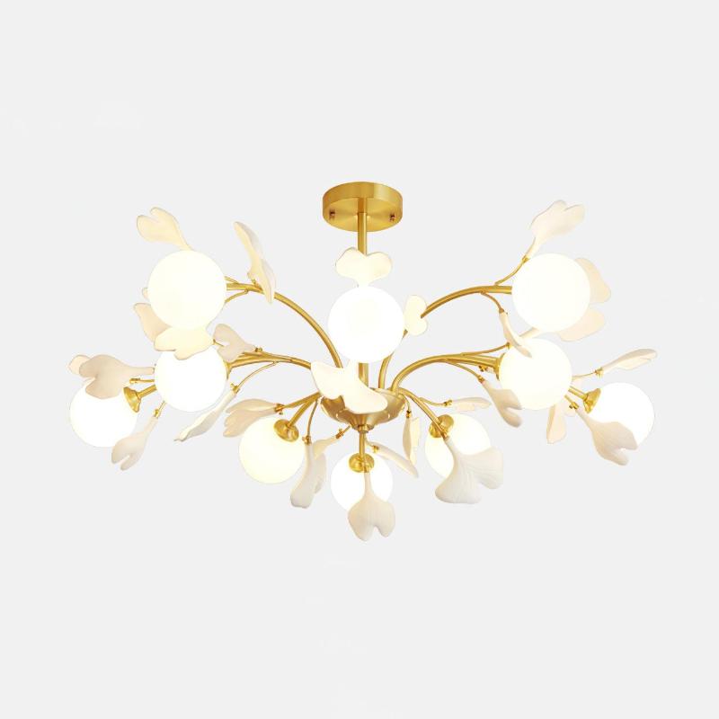 Thalassa Gingko Chandelier - Blowlighting