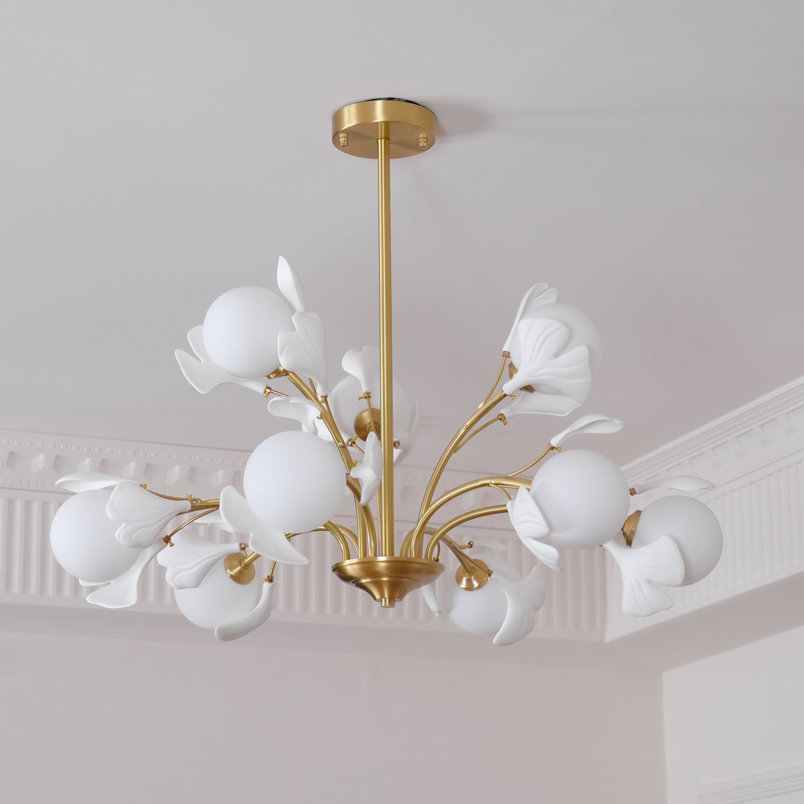 Thalassa Gingko Chandelier - Blowlighting