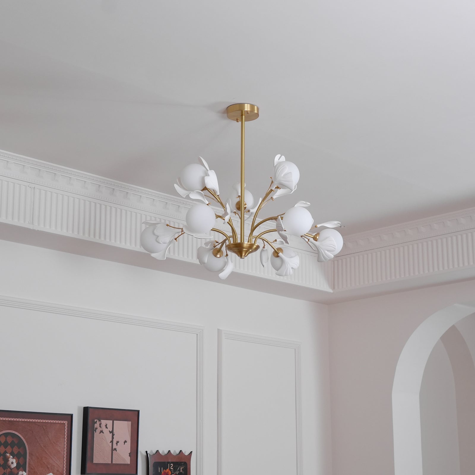Thalassa Gingko Chandelier - Blowlighting