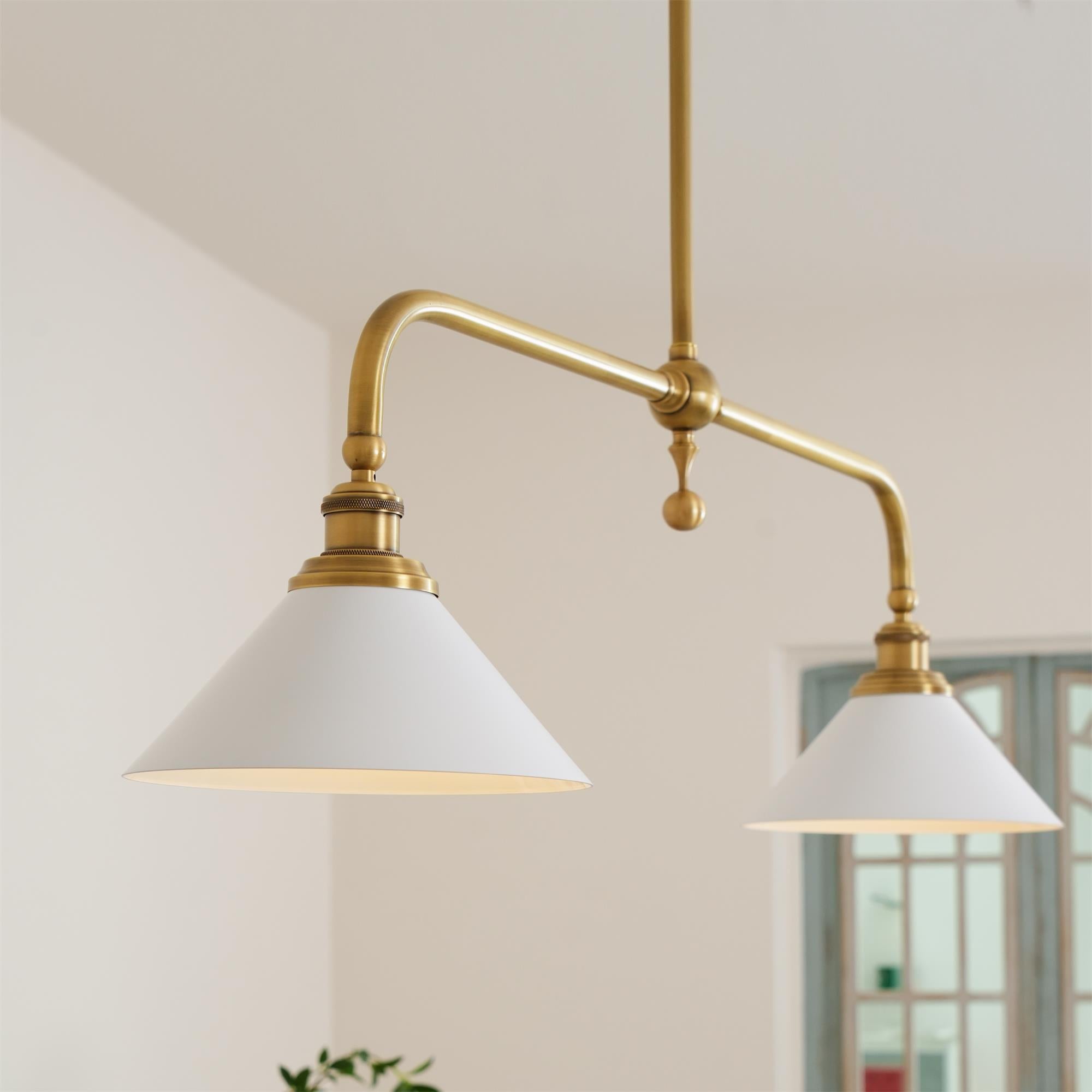 Vallence Pendelleuchte Kronleuchter Luxus Messing Doppelkegel-Letslighting