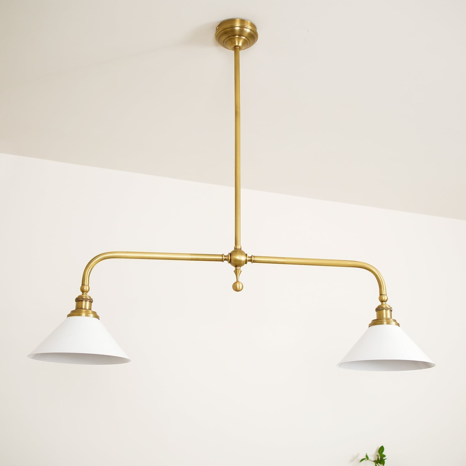 Vallence Pendelleuchte Kronleuchter Luxus Messing Doppelkegel-Letslighting