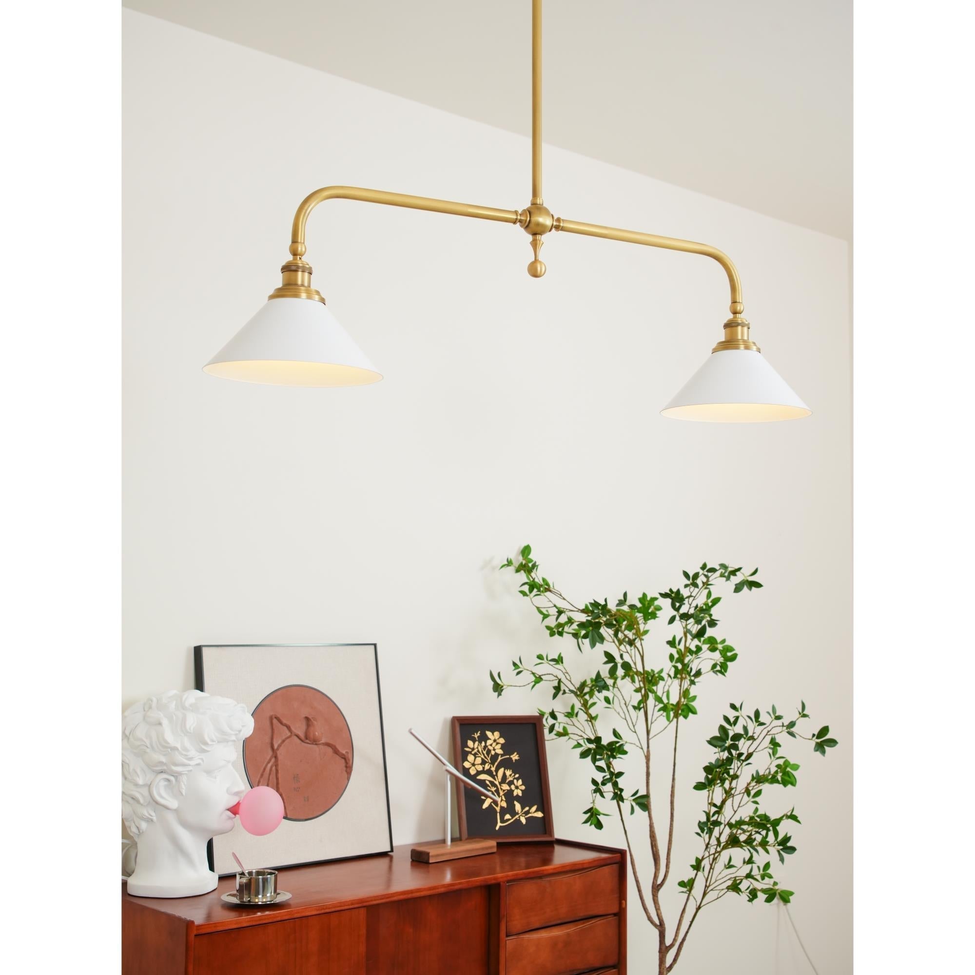 Vallence Pendelleuchte Kronleuchter Luxus Messing Doppelkegel-Letslighting