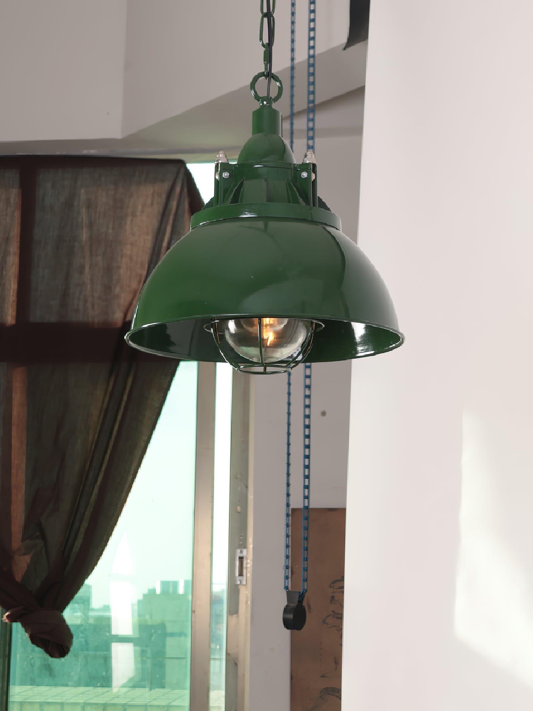 Vemiryra Vintage Industrial Grün Pendelleuchte-Letslighting