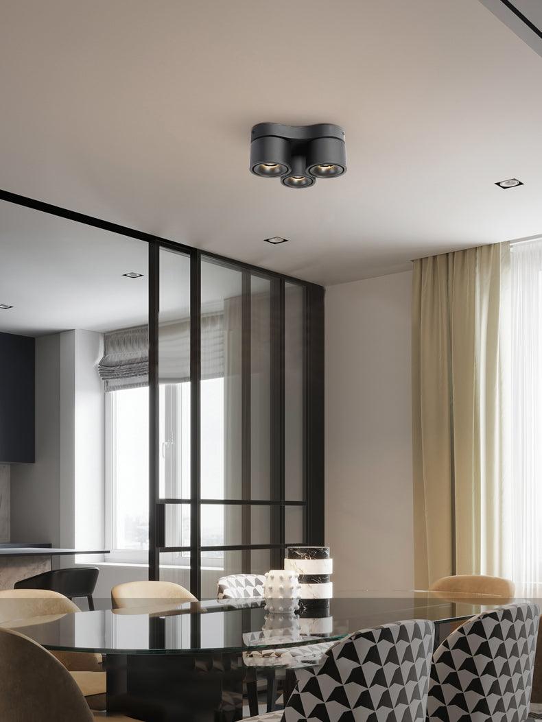 Arsorara Rotating Folding Three Head Metal Spotlight Ceiling lamp - Blowlighting