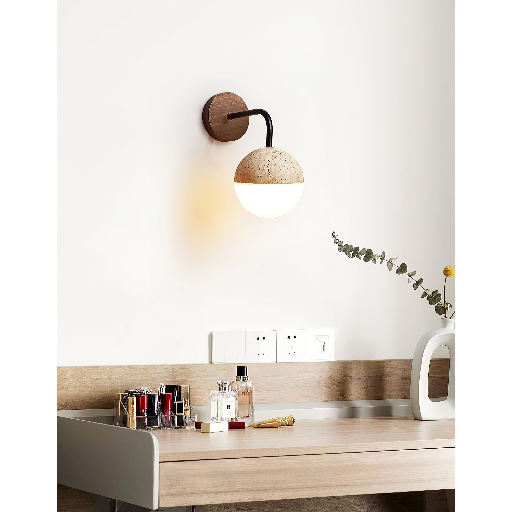 Ivmarila Modern Minimalist Travertine Wall Lamp - Letslighting