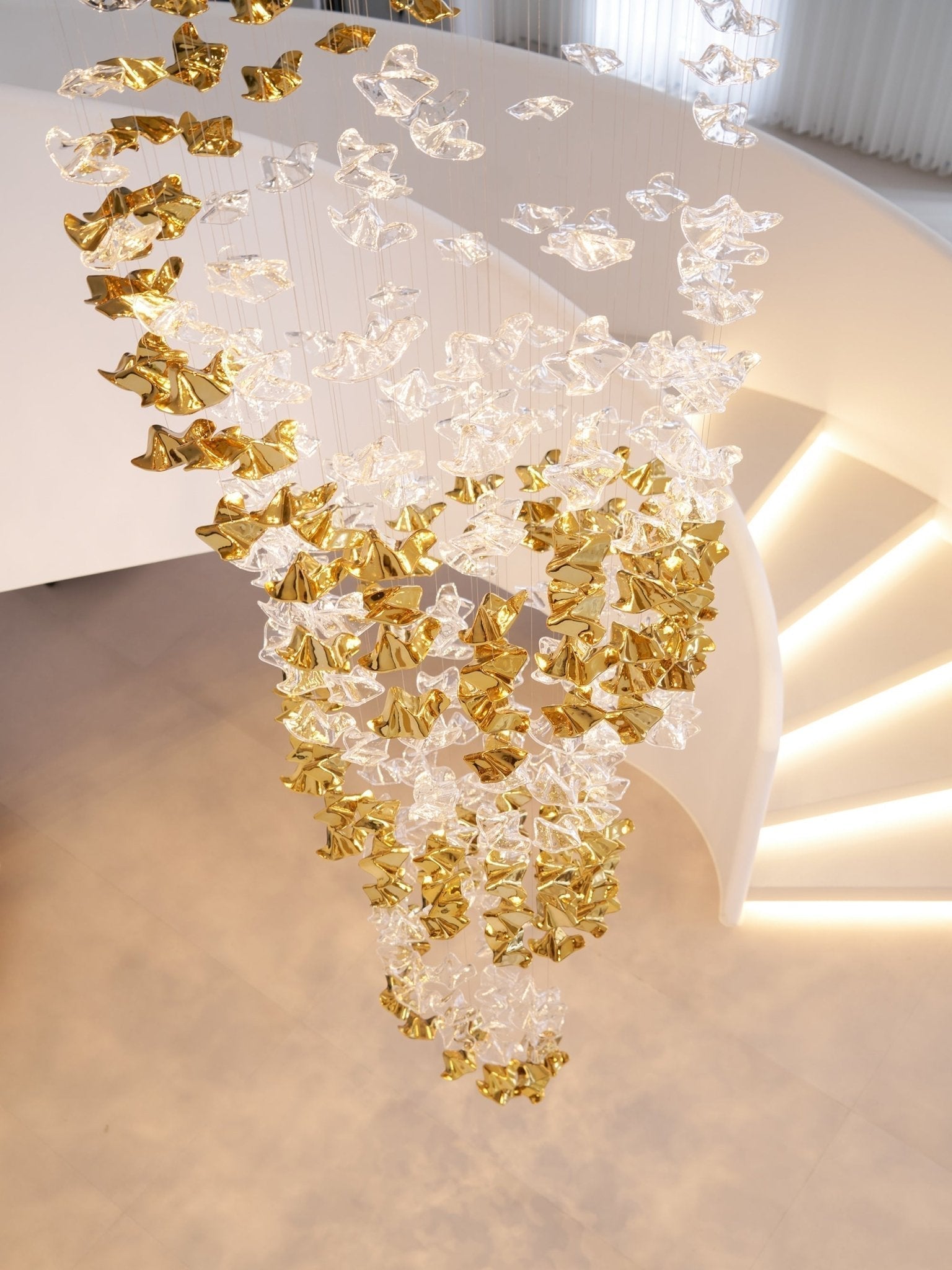Vecarisra Luxus Gezeiten-Kunstglas Pendelleuchte-Letslighting