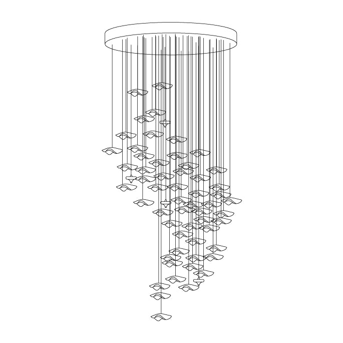 Ulphael Kunst Glas Kronleuchter-Letslighting