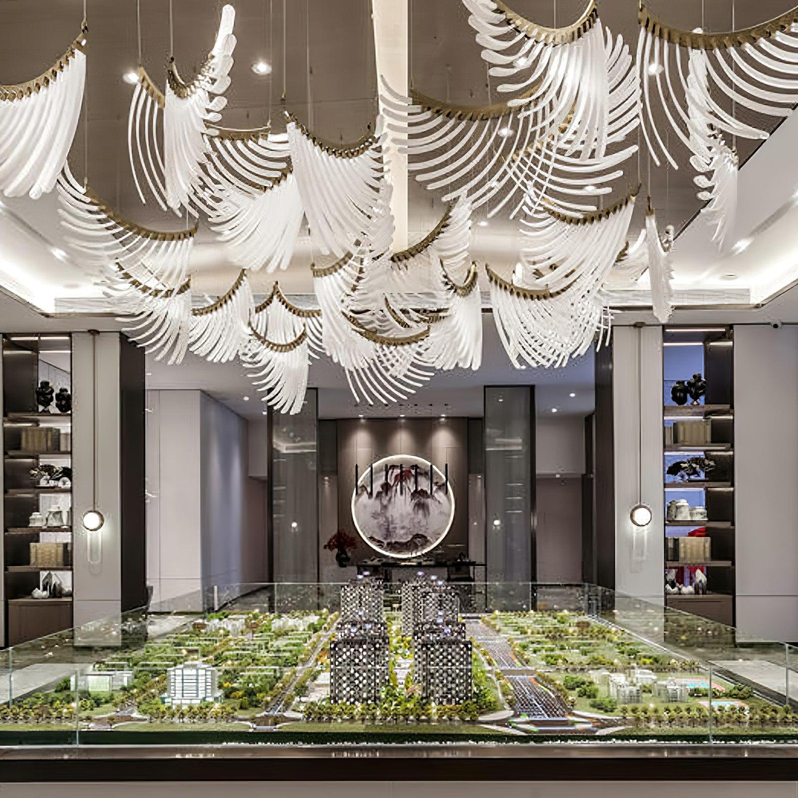 Tiered Postmoderner Luxus Palmetten Kronleuchter-Letslighting