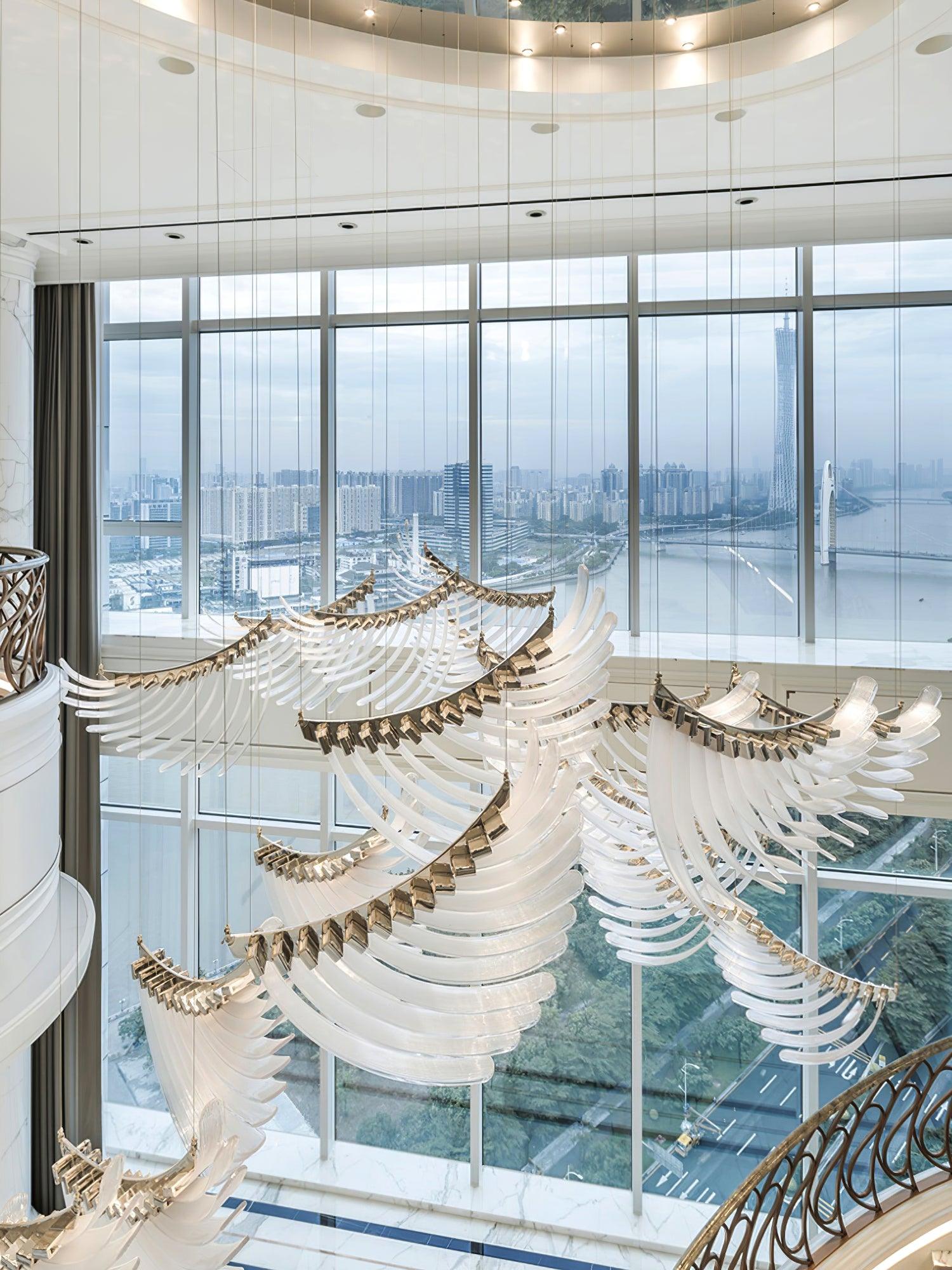 Tiered Postmoderner Luxus Palmetten Kronleuchter-Letslighting