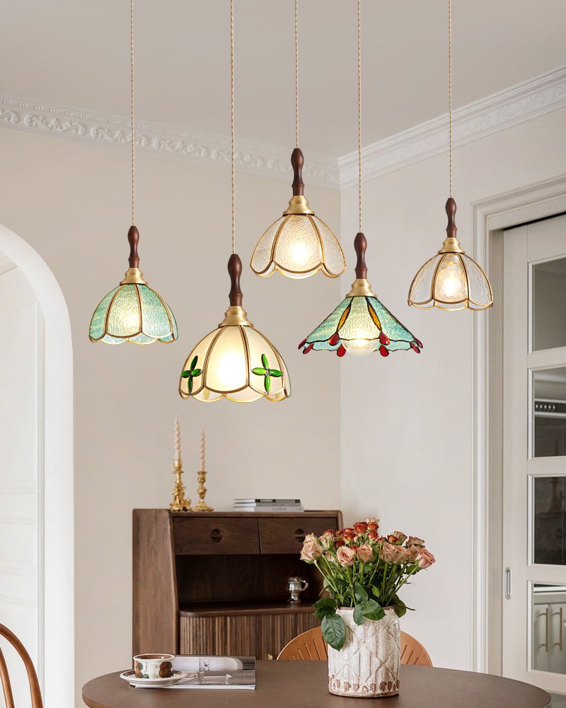 Floraner Messing & Glas Pendelleuchte-Letslighting