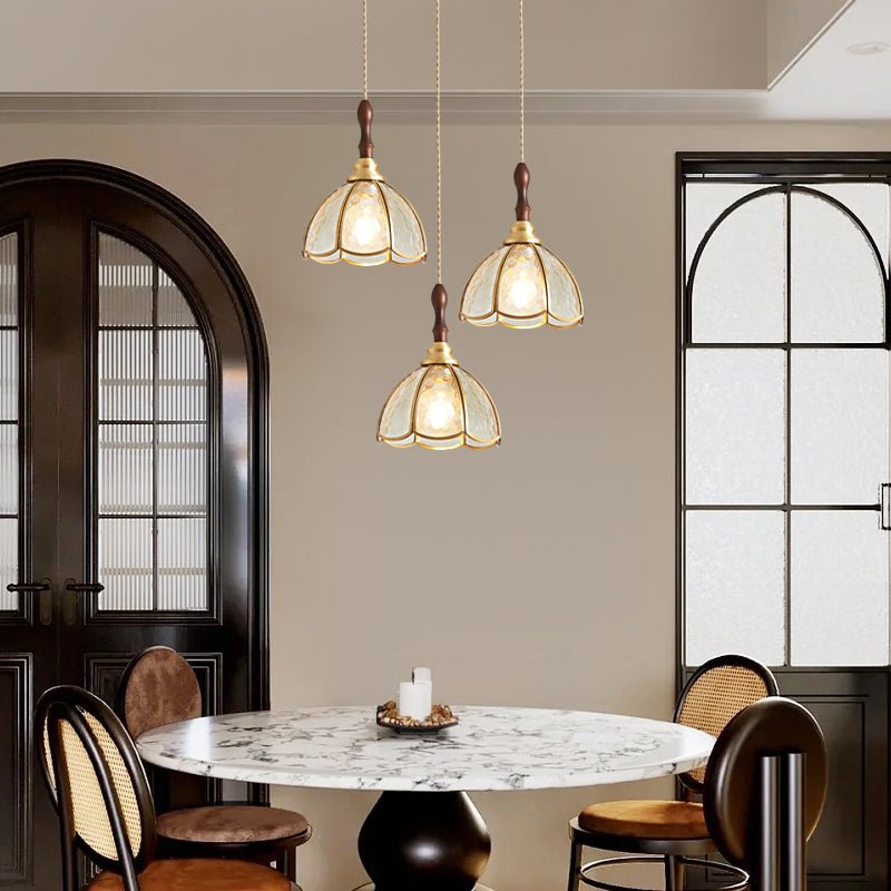Floraner Messing & Glas Pendelleuchte-Letslighting