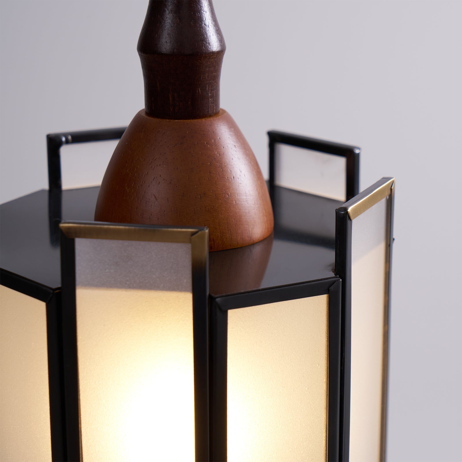 Florace Holz & Glas Vintage Pendelleuchte Lampe-Letslighting
