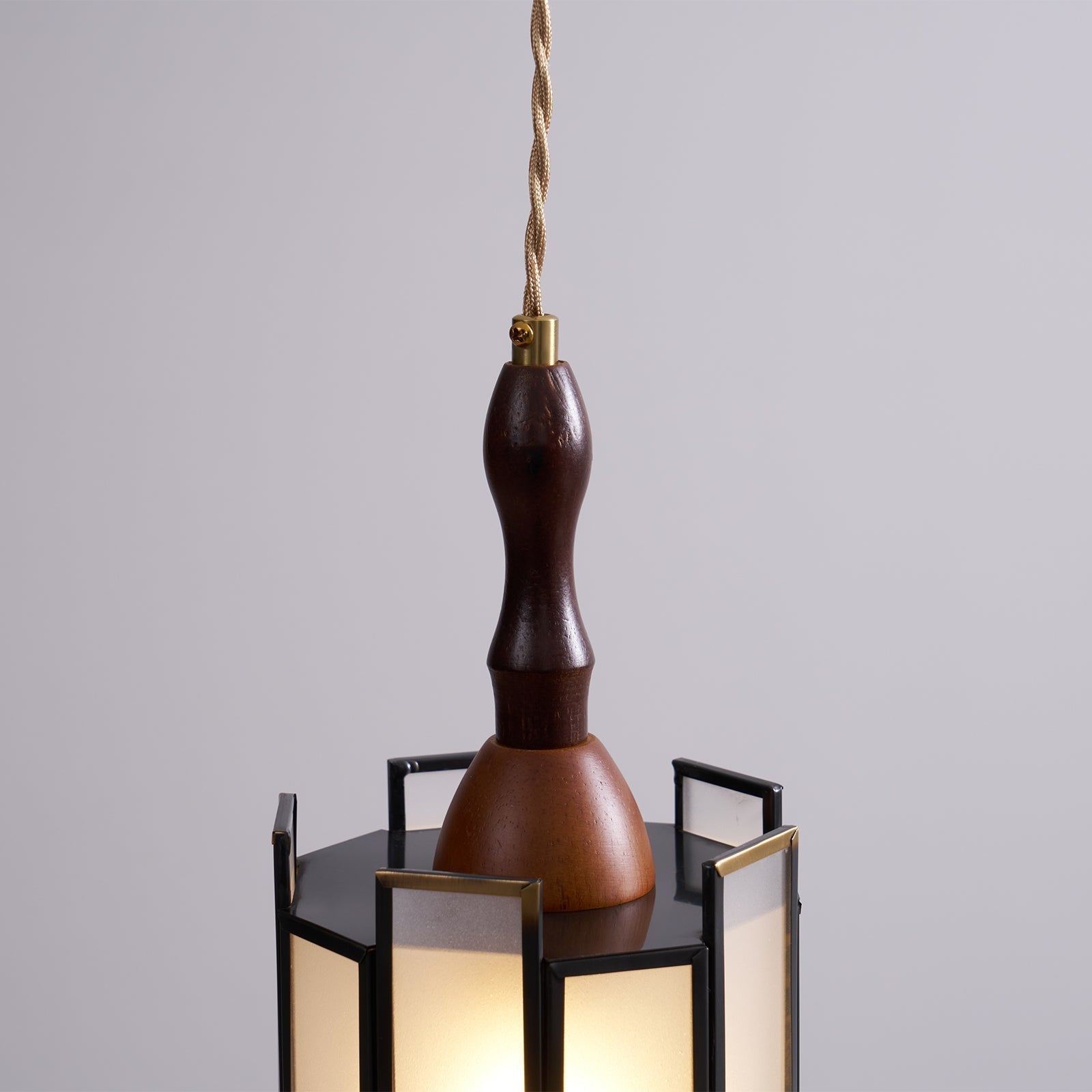 Florace Holz & Glas Vintage Pendelleuchte Lampe-Letslighting