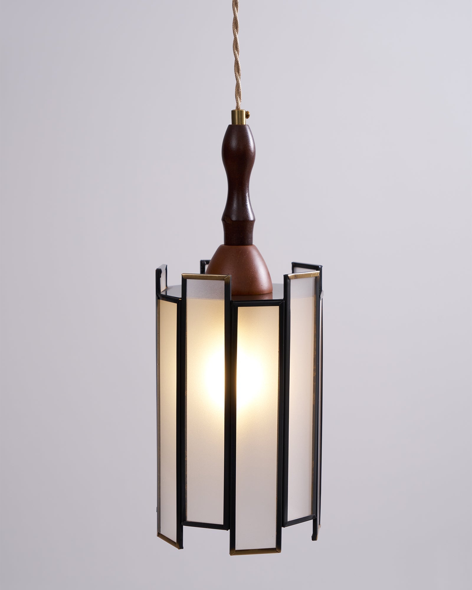 Florace Holz & Glas Vintage Pendelleuchte Lampe-Letslighting