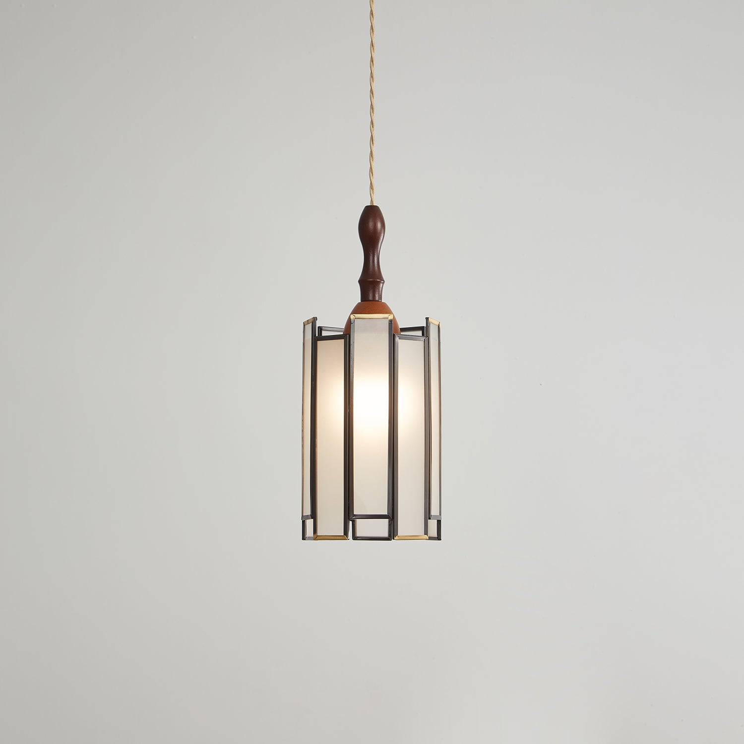 Florace Holz & Glas Vintage Pendelleuchte Lampe-Letslighting