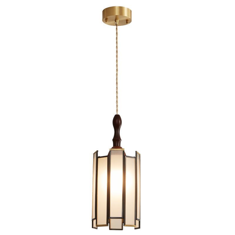 Florace Holz & Glas Vintage Pendelleuchte Lampe-Letslighting