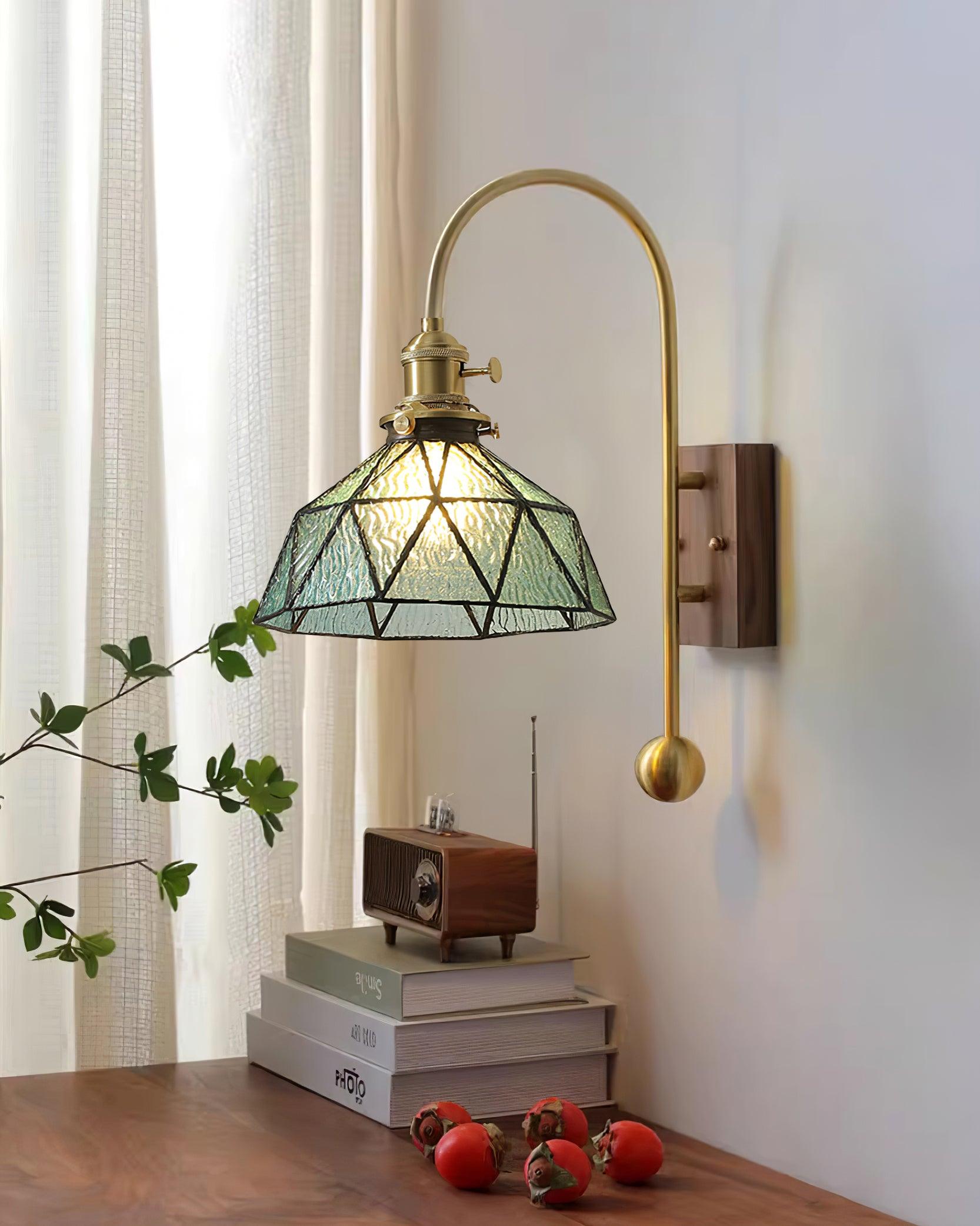 Vorelle Vintage Buntglas Wandleuchte-Letslighting