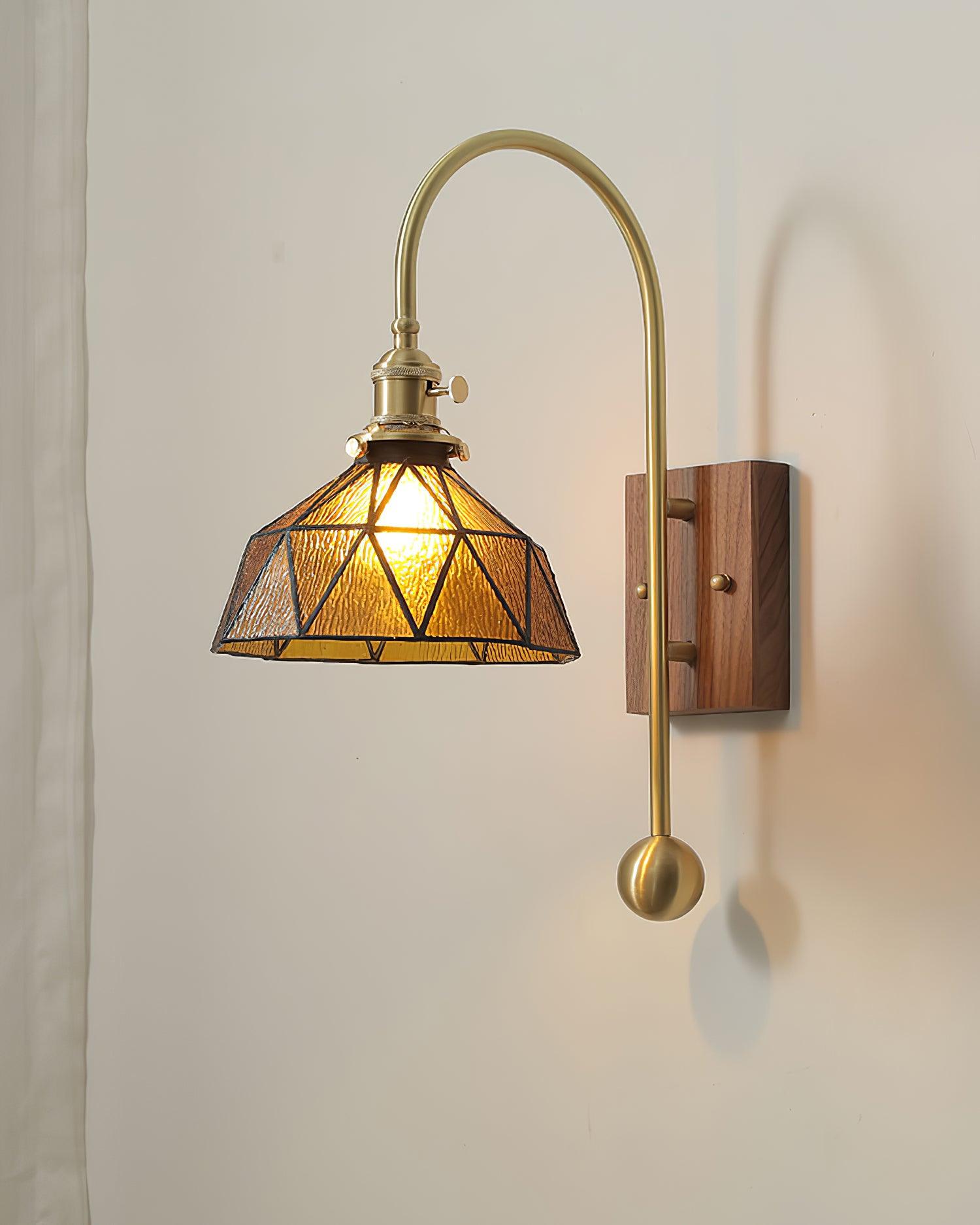 Vorelle Vintage Buntglas Wandleuchte-Letslighting