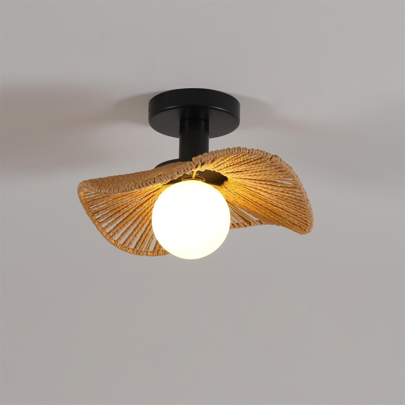 Fynora Gewebt Halb Einbau Decke Licht-Letslighting