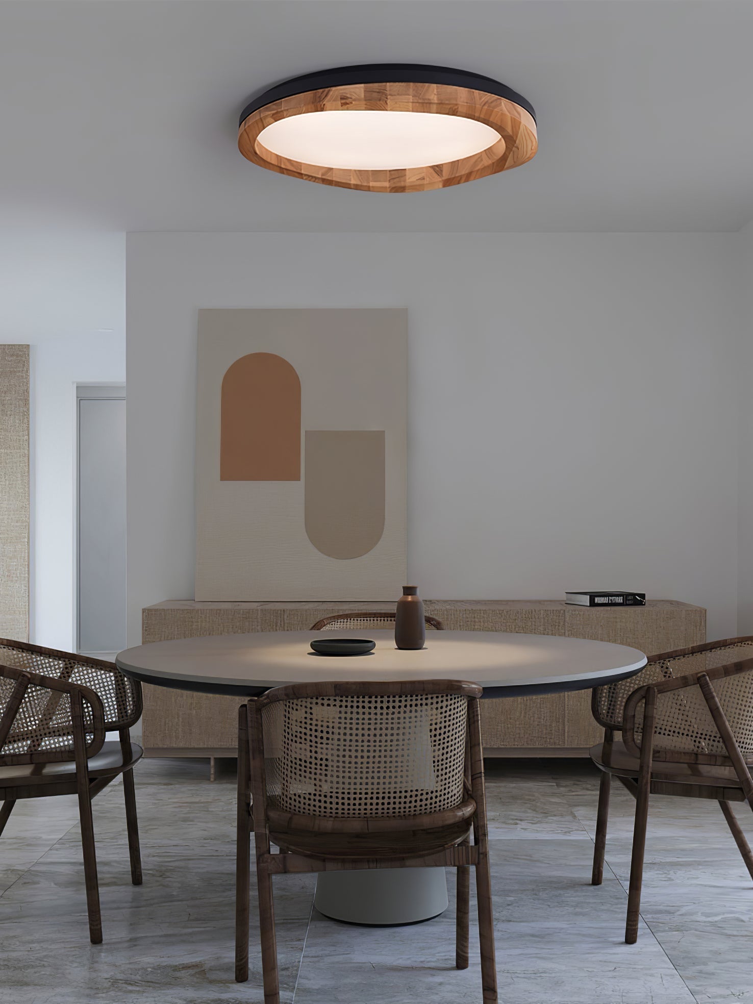 Artalis Unterputzmontage aus Walnussholz-Letslighting