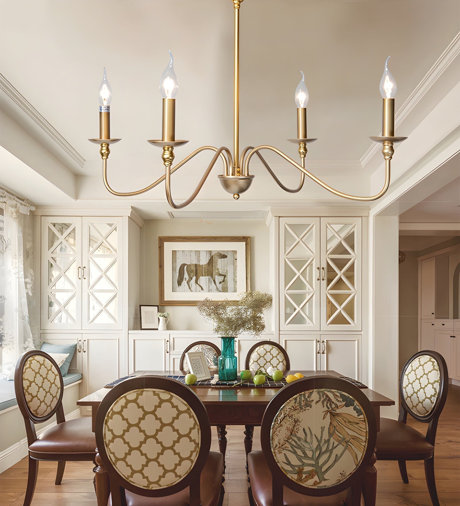 Timeless Gold Candle Chandelier - Blowlighting