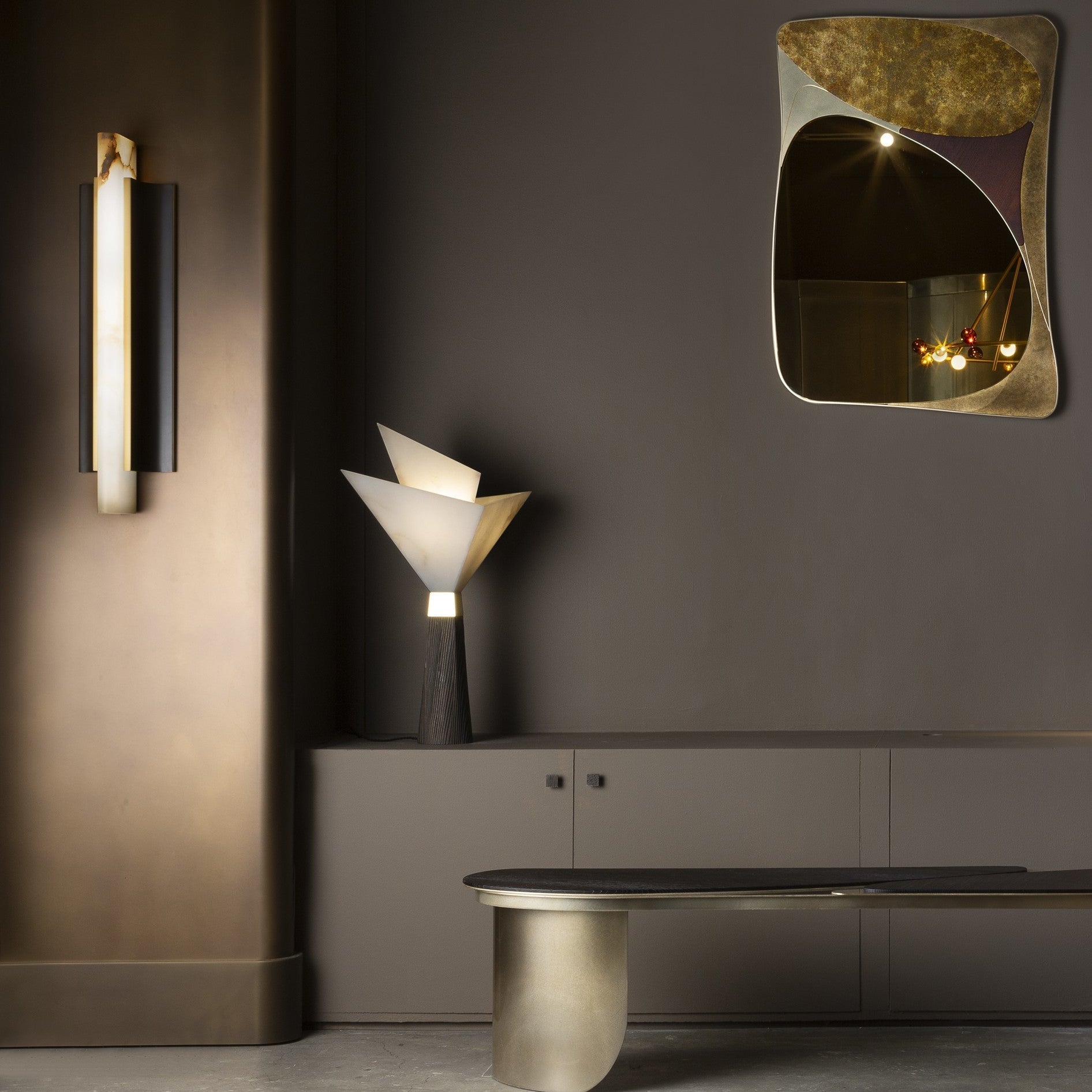 Elsilisra Modern Art LED Alabaster Wall Lamp-Letslighting