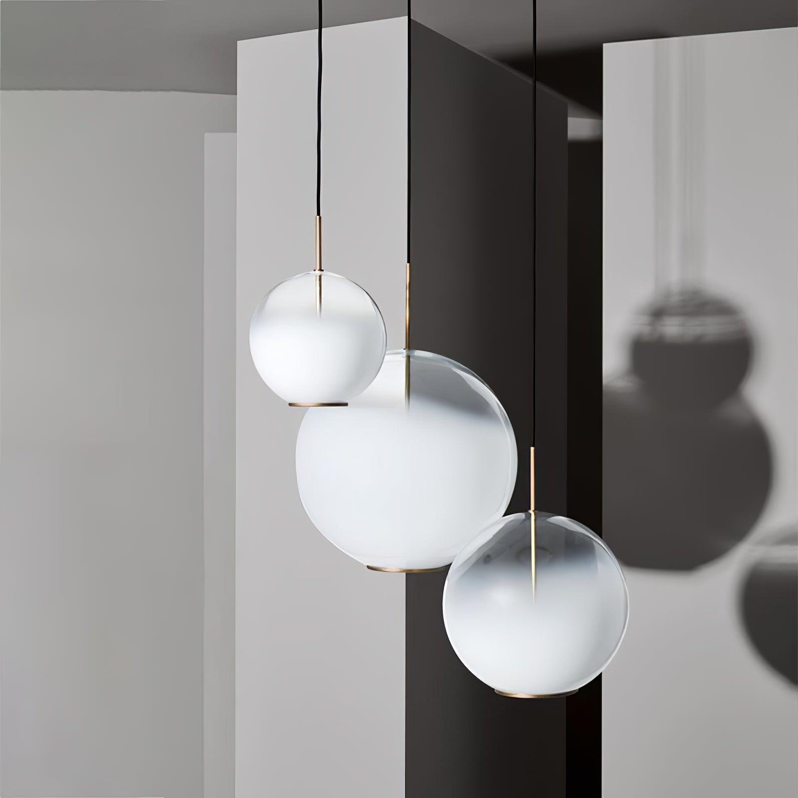 Lustra Pendelleuchte Rauchgrau Glas Farbverlauf-Letslighting