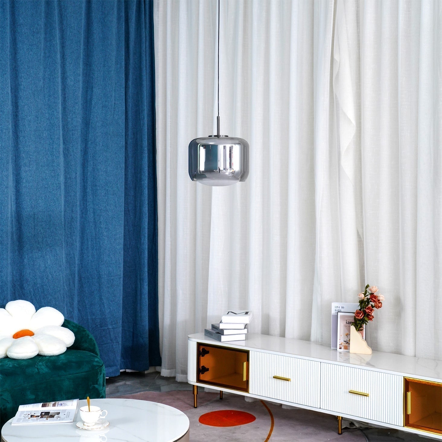 Vella Modern Glass Pendant Lamp-Letslighting