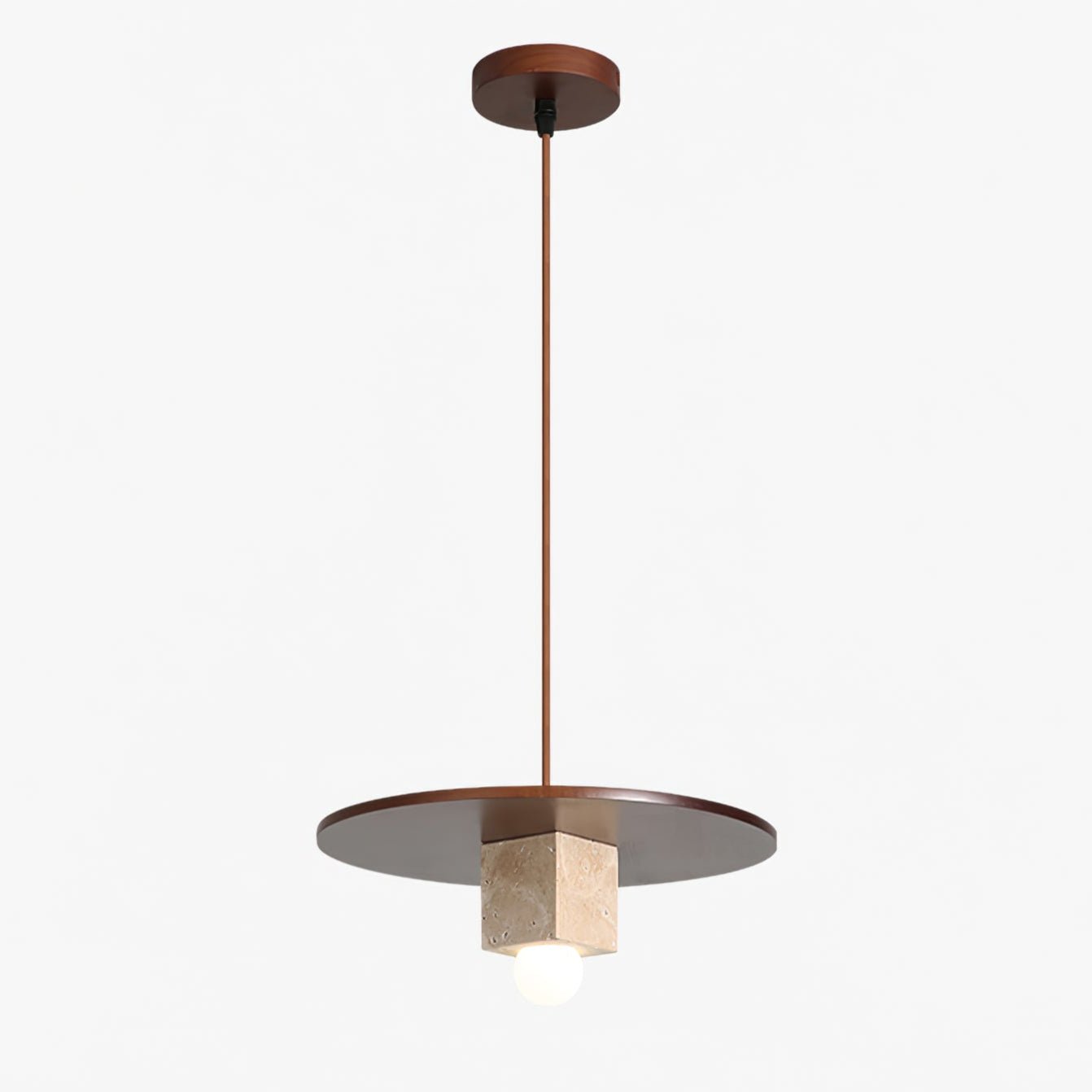 Ucariel Geometric Travertine Pendant Light - Neutralighting