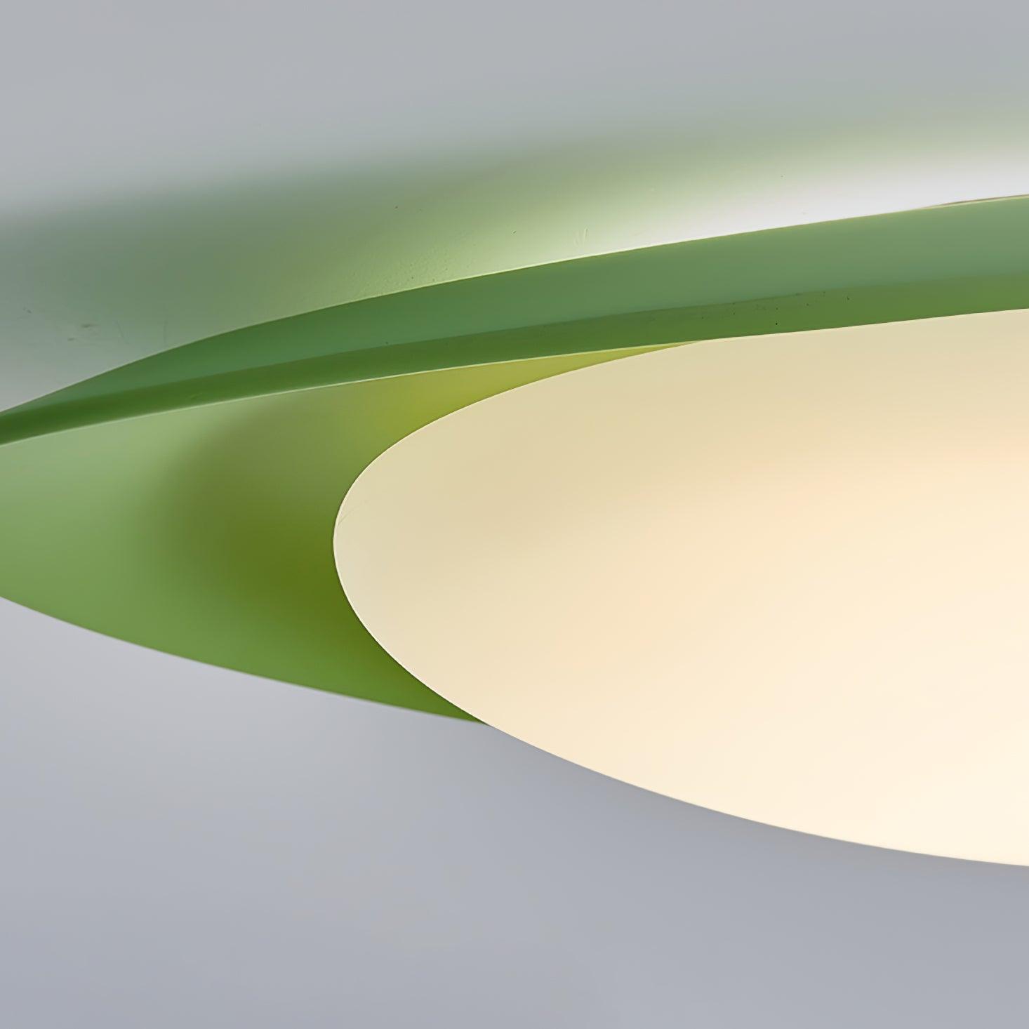 Blex Deckenleuchte in Grün & Beige mit Kieselform