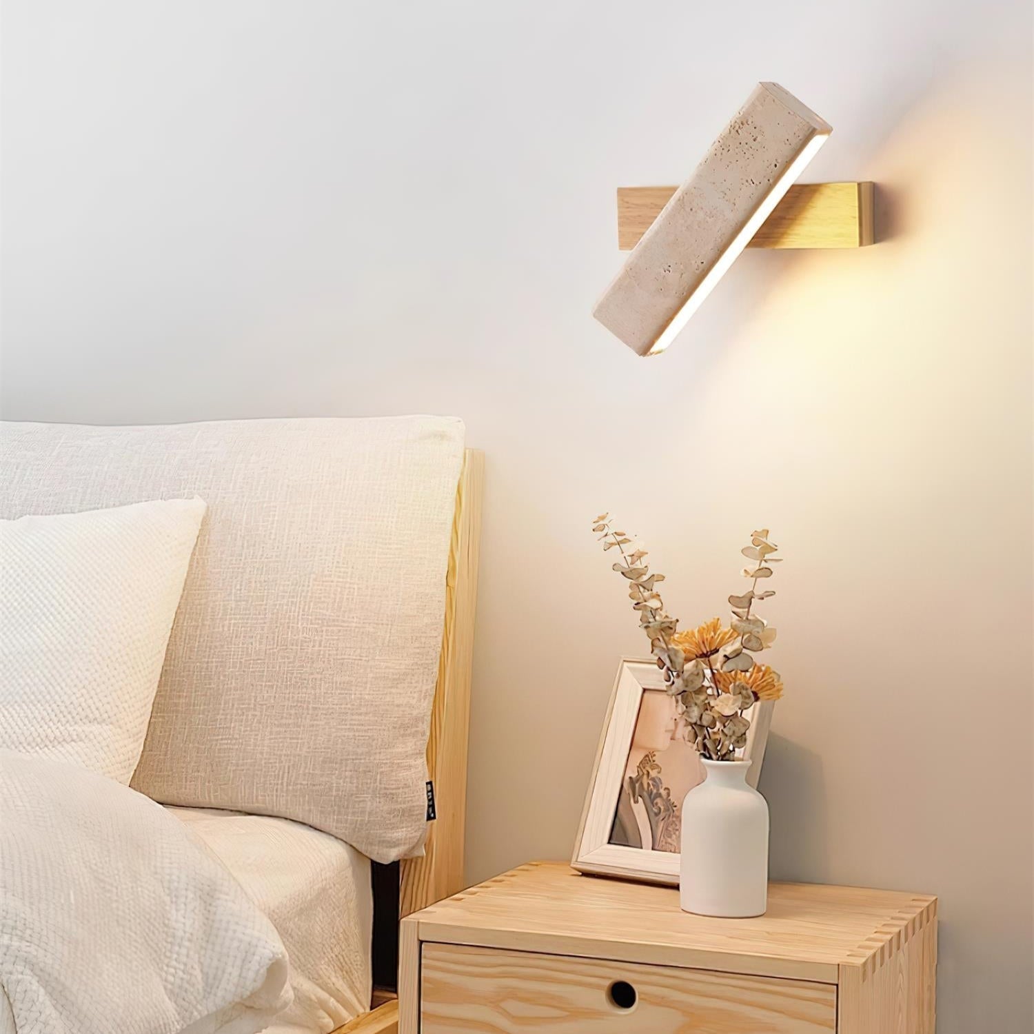 Orbit Travertine Rotating Wall Lamp - Letslighting