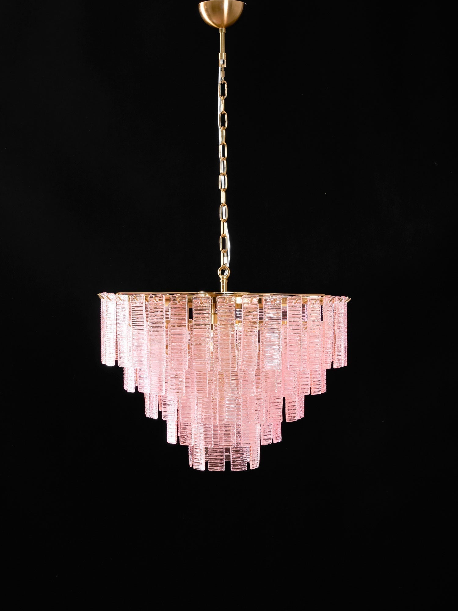 Aurora Chandelier Pink Murano Glass Layered Vintage Luxury - Neutralighting
