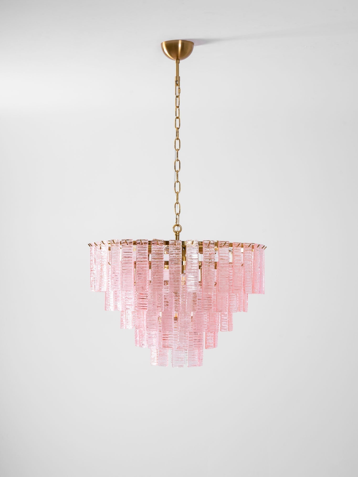 Aurora Chandelier Pink Murano Glass Layered Vintage Luxury - Neutralighting