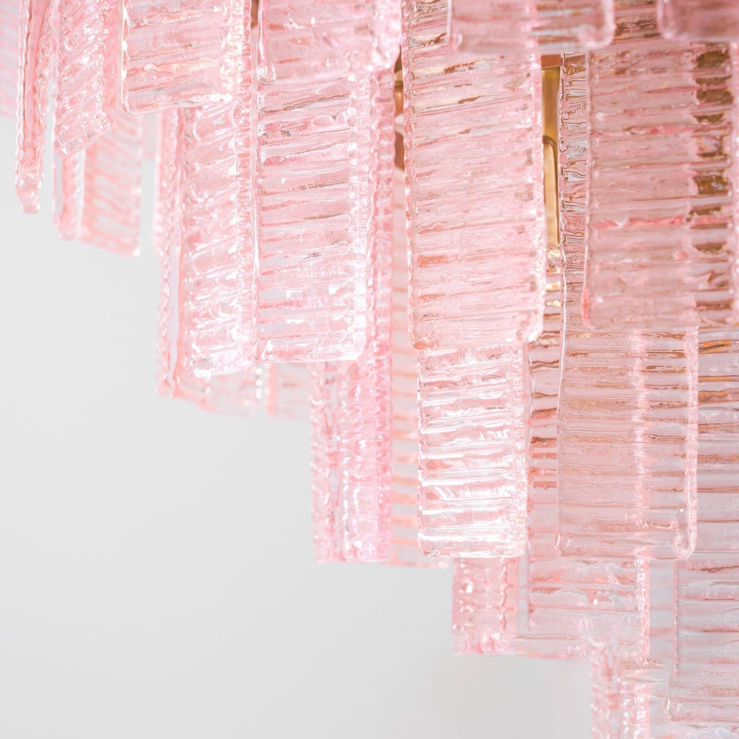 Aurora Chandelier Pink Murano Glass Layered Vintage Luxury - Neutralighting