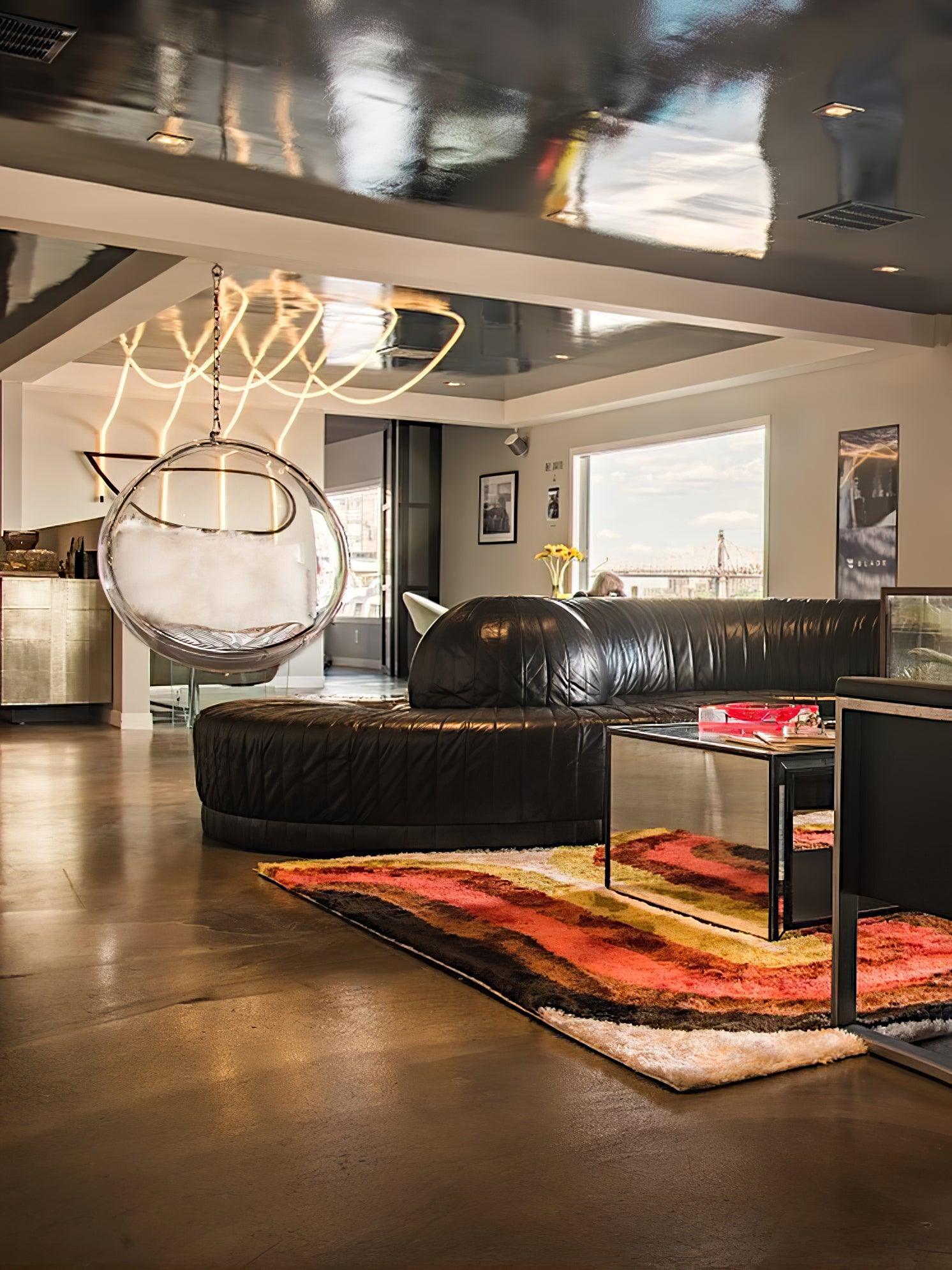 Solara Pendant Lamp Flexible Curve Silicone Brass - Letslighting