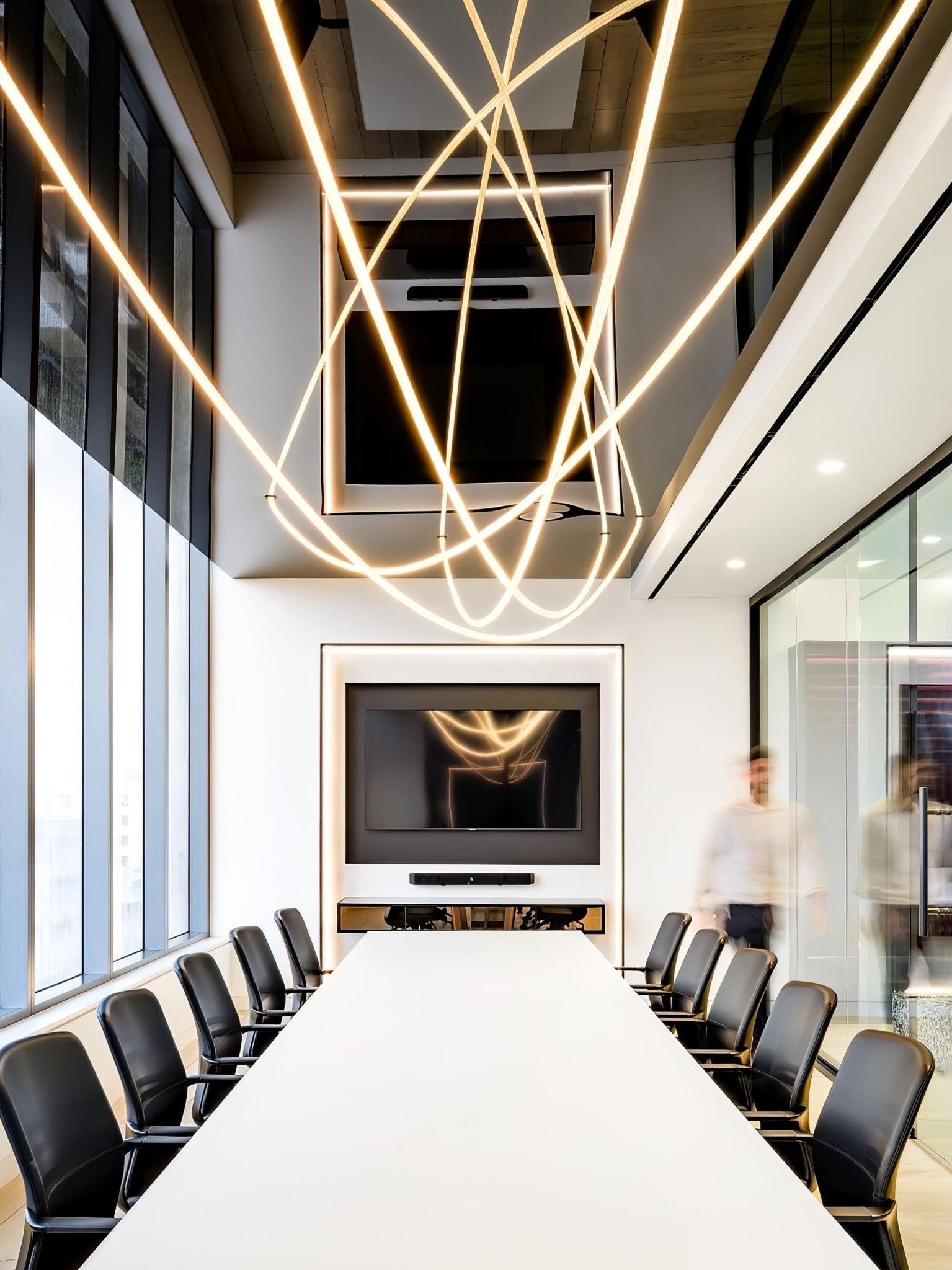 Solara Pendant Lamp Flexible Curve Silicone Brass - Letslighting