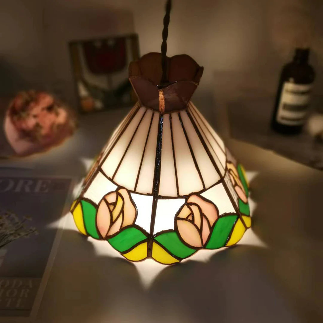 Arisha Design LED Kegel Blume Pendelleuchte Weiß Bar Schlafzimmer